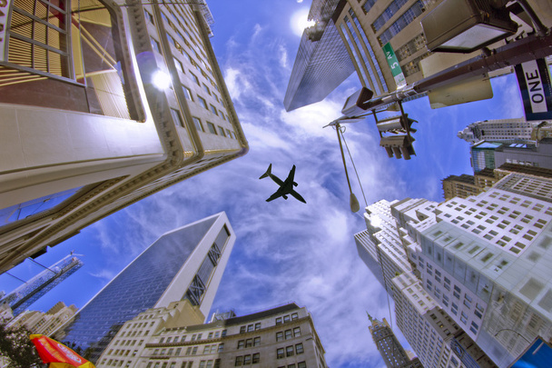 Sky and Buldings in New York City - Valokuva, kuva
