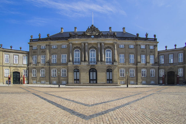Denmark - Amalienborg Palace in Copenhagen - Photo, Image