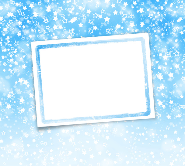 Greeting card with frame on a beautiful background with bokeh ef - Photo, Image