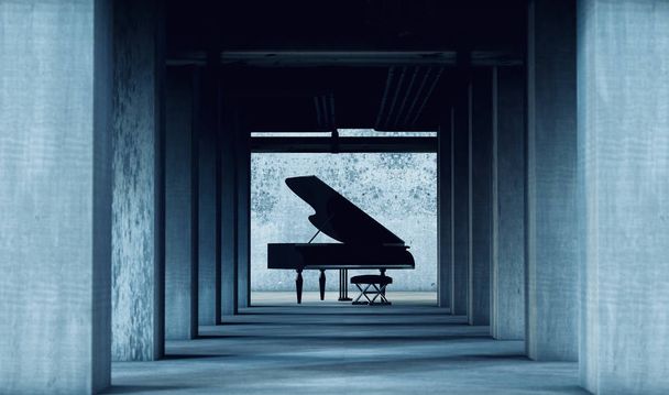 Fondo musical.Concepto de música para piano
 - Foto, Imagen