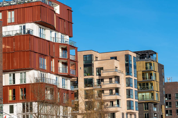 Modern apartment houses in the Hafencity in Hamburg, Germany - Valokuva, kuva