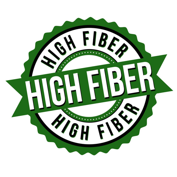 Etiqueta o pegatina de alta fibra
  - Vector, imagen