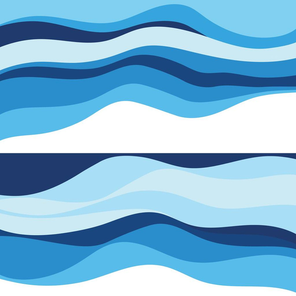 Abstract Water wave design background - Vector, Image