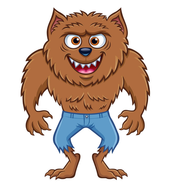 Werwolf-Figur grinst wild - Foto, Bild