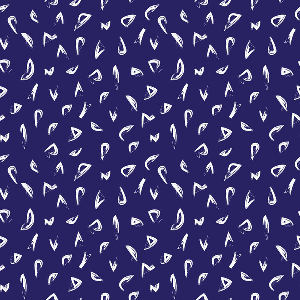 アブストラクトブラシストロークのシームレスなパターン - ベクター画像