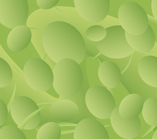 Patrón sin costura con huevos y hojas de Pascua
 - Vector, Imagen