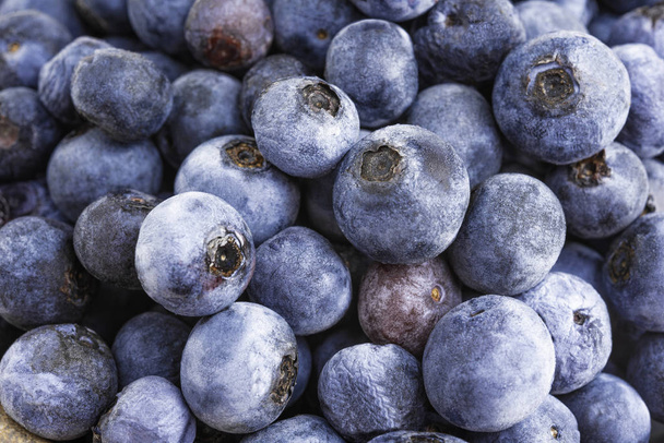 Macro Shot Of Fresh Blueberries - Foto, afbeelding