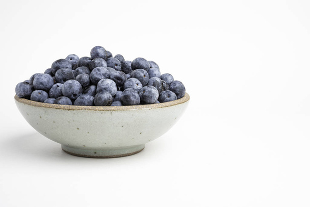 Fresh Blueberries In Glazed Bowl - Photo, Image