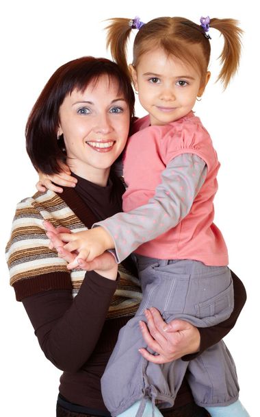 щаслива мати з маленькою донькою
 - Фото, зображення