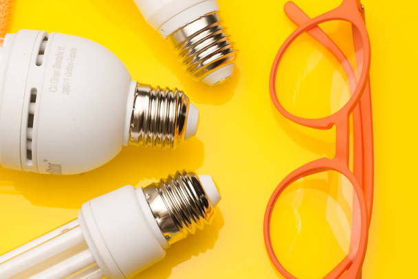 Energy saving light bulbs, ecological, to save energy and consumption. - Photo, Image
