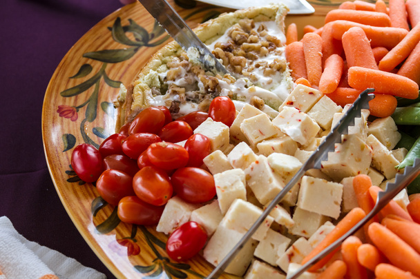 Vegetable and Cheese Plate - Photo, Image