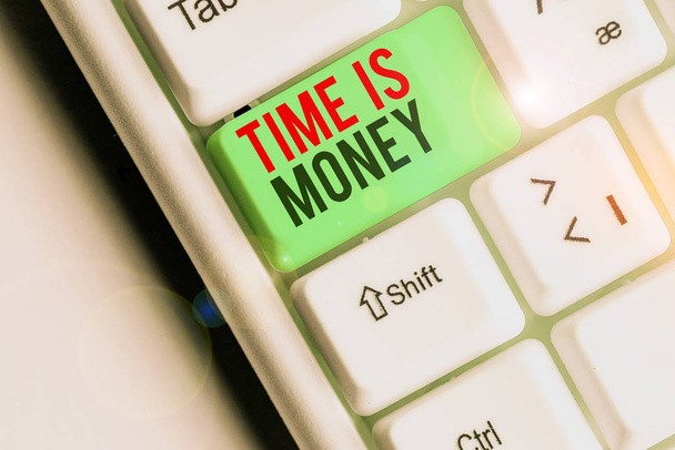Textový znak zobrazující čas jsou peníze. Čas pro předvádění fotografií je cenným zdrojem co nejrychleji co nejrychleji - Fotografie, Obrázek