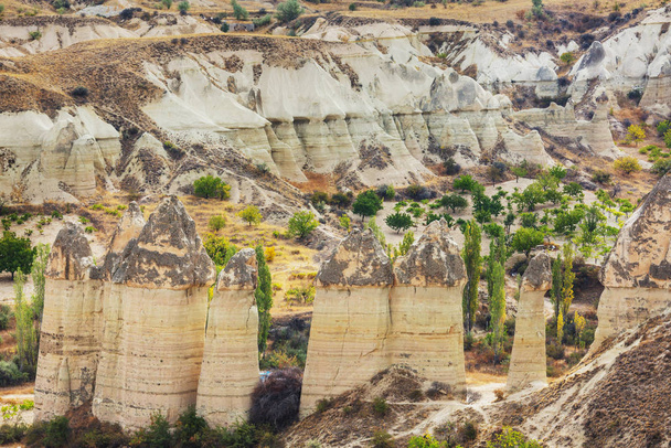 Unusual rock formation in Cappadocia, Turkey - Foto, Imagem