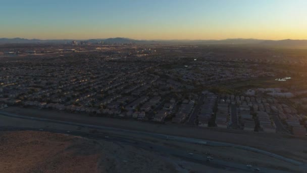 Las Vegas all'alba. Nevada, Stati Uniti. Vista aerea
 - Filmati, video