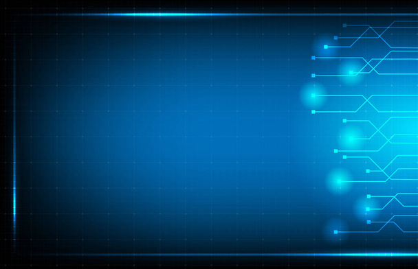 abstract background of blue hud ui interface technology background - Vector, Image