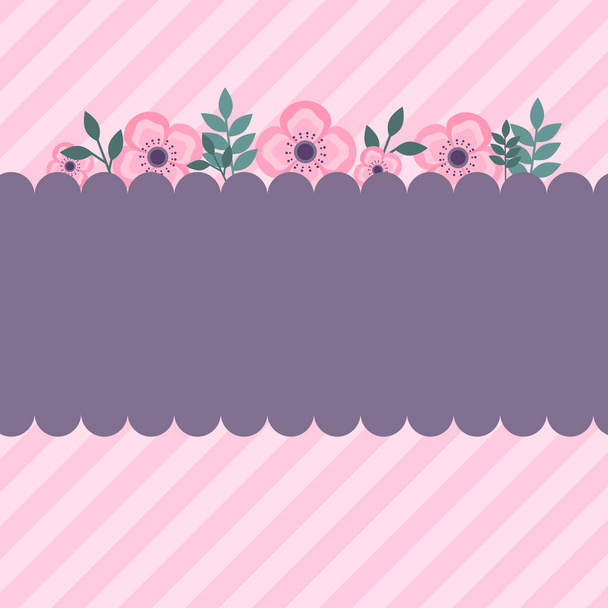This is background with flowers, leaf. Cute pink illustration. Could be used for flyers, banners, postcards, holidays decorations, spring holidays. - Foto, Imagem