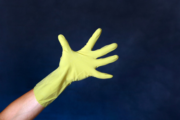 Hand in Rubber Glove - Photo, Image