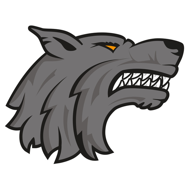 オオカミの頭部のロゴ - ベクター画像