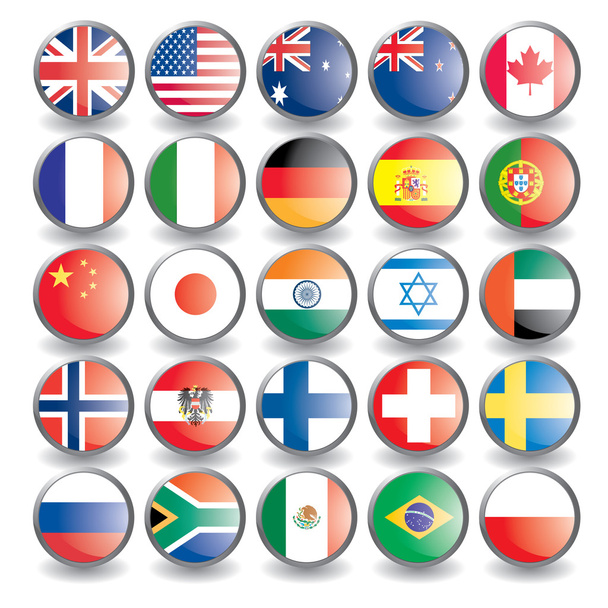 25 flags - Vector, Image
