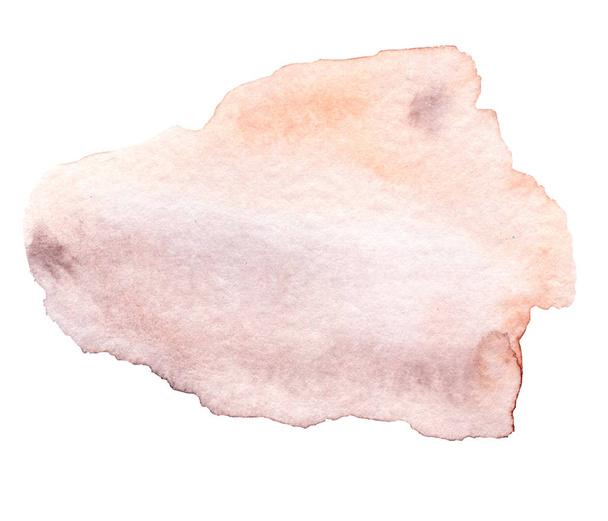 hand drawn abstract watercolor blot on white background  - Photo, Image