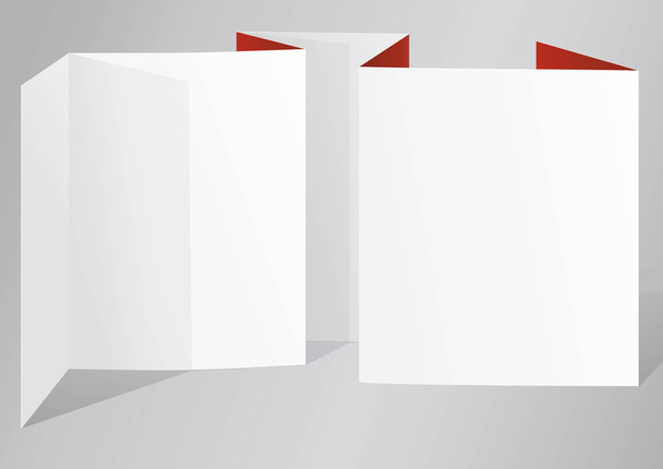 papier horizontal plié blanc
 - Vecteur, image
