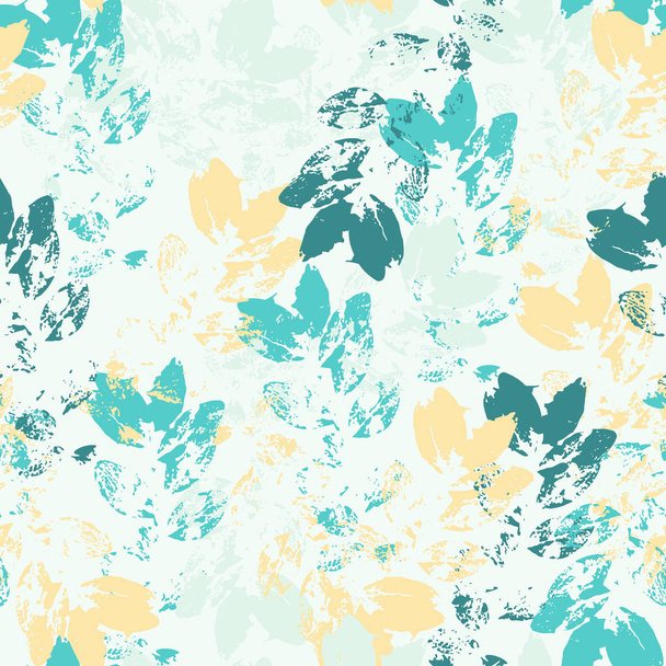 Bright floral background. Seamless leaves pattern.  - Valokuva, kuva