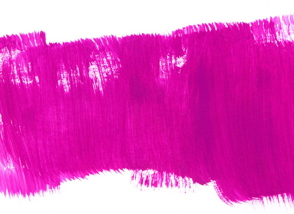 Textura de pintura dibujada a mano rosa sobre fondo blanco
 - Foto, imagen