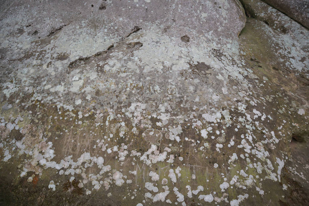 Textuur van steen. De rotsen zijn het diepst in Oekraïne. Patroon  - Foto, afbeelding