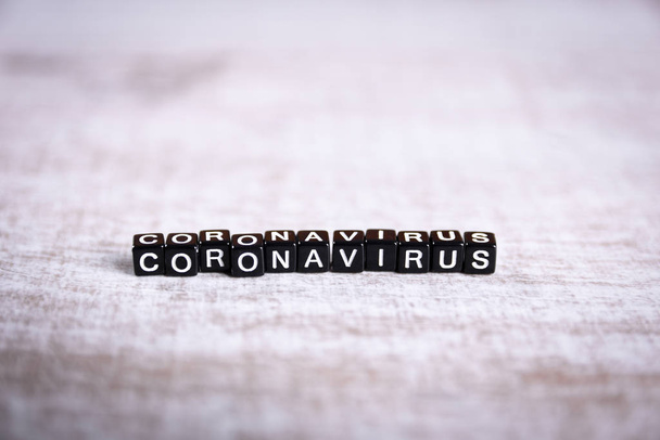 Concept coronavirus, Mers Cov Middle East respiratory syndrome coronavirus .Coronavirus from Wuhan, China.Inscription coronavirus - Фото, зображення