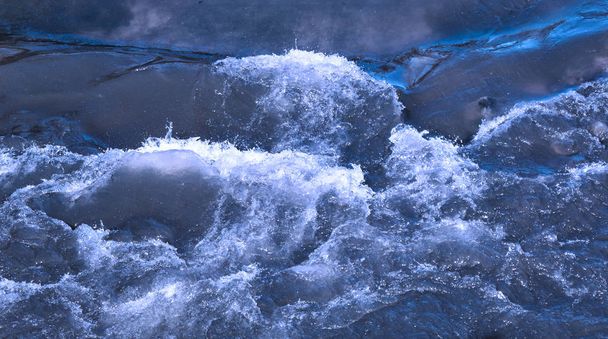 background with river. Abstract landscape of the river rapids - Foto, Bild