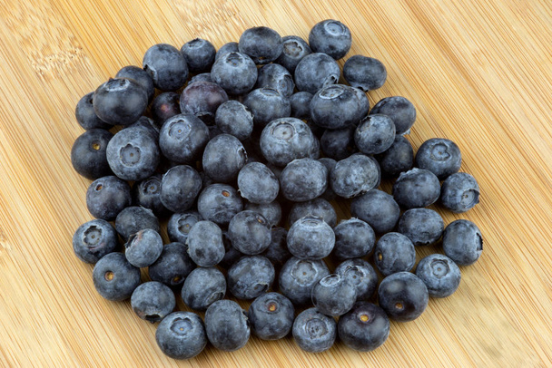 Fresh Blueberries On A Wooden Table Top - Photo, Image