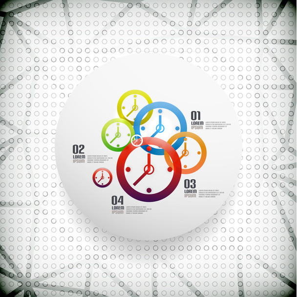 Vektor Zeit Infografik Geschäftsvorlage - Vektor, Bild