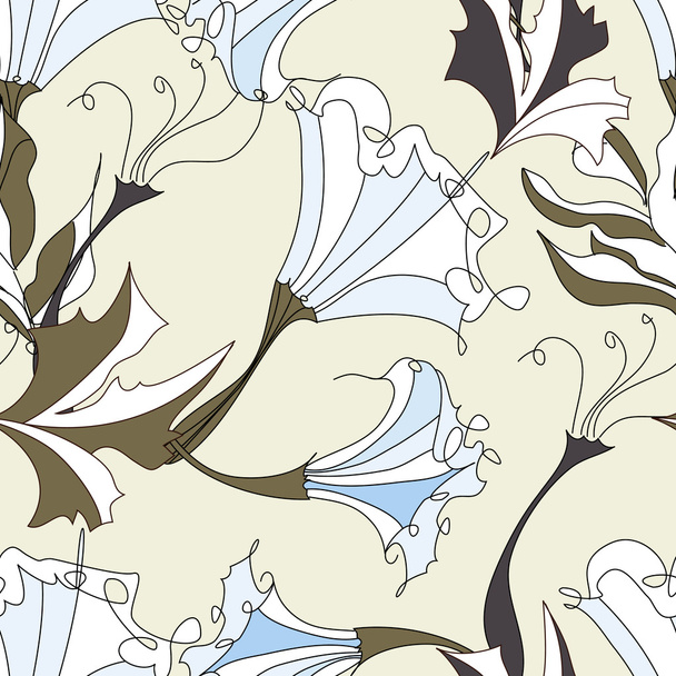 Vintage flowers pattern - Вектор,изображение