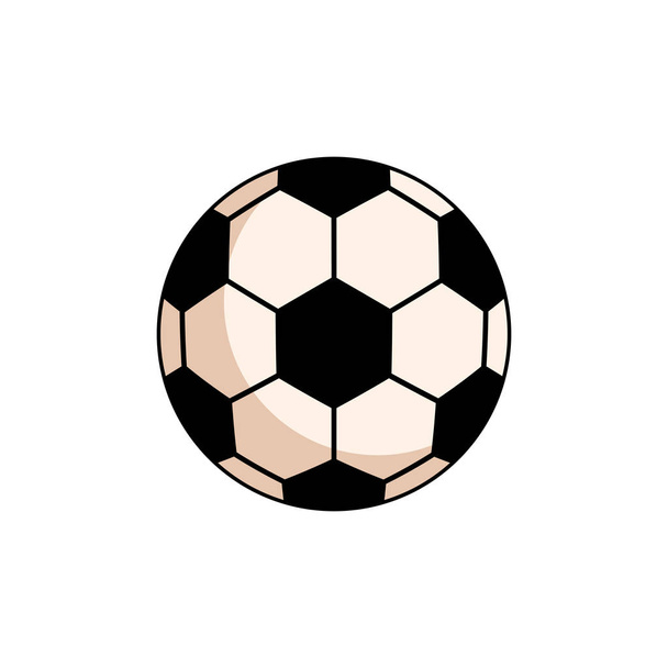 Sport Ball Fußball isolierte Ikone - Vektor, Bild