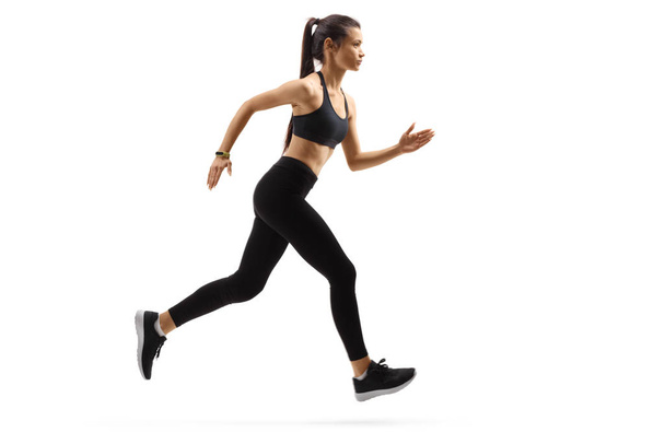 Active young woman running fast  - Photo, Image