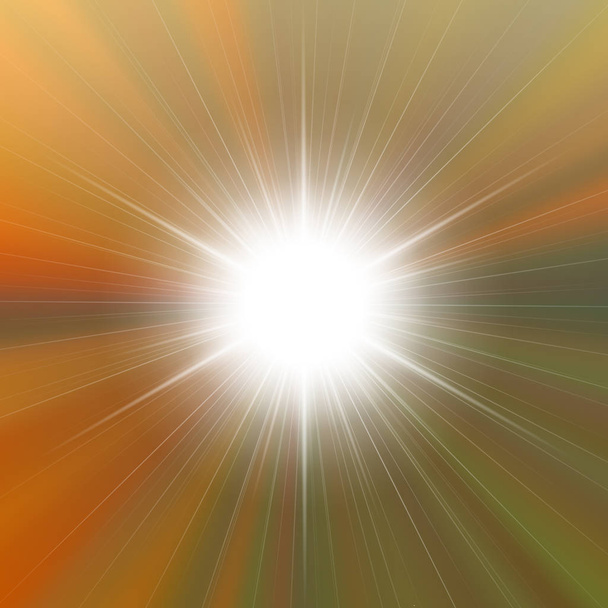 Flare brillante estrella brillante - Vector, Imagen
