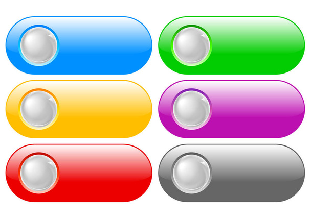 Vector illustration of internet buttons - Foto, Imagem