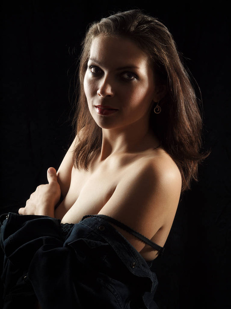 portrait of attractive woman posing  - Fotó, kép