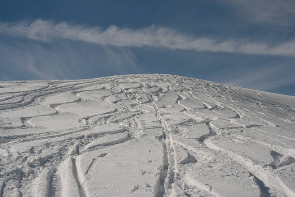 Skiing lanes in the snow - Foto, immagini