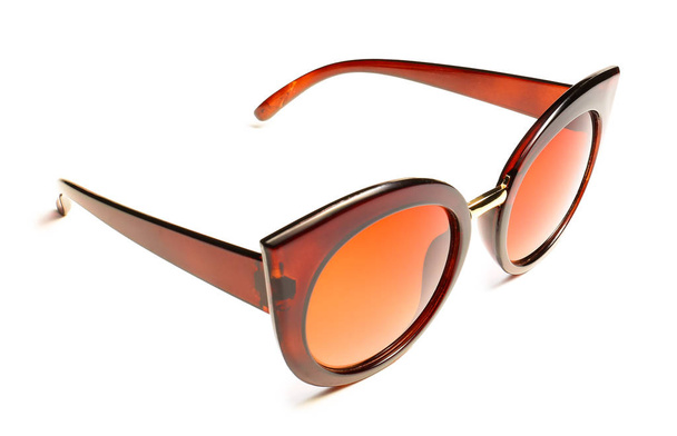 Stylish sunglasses on white background - Photo, Image