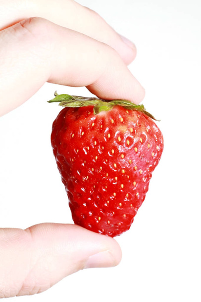 Fresh ripe strawberry, close up  - 写真・画像