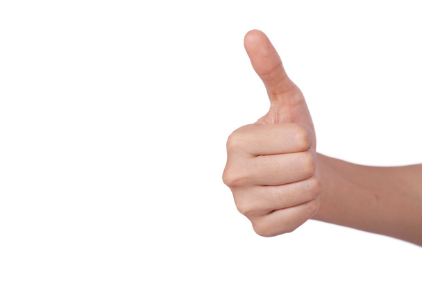 A thumbs down sign from a male hand - Photo, Image