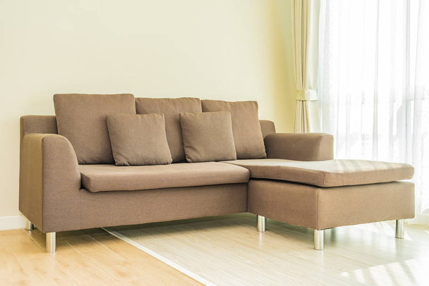 Travesseiro no sofá decoração interior da sala de estar - Foto, Imagem
