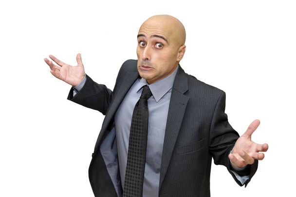 Businessman isolated against a white background - Foto, Imagen