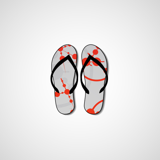 Abstract illustration on flip flops - Vector, Image