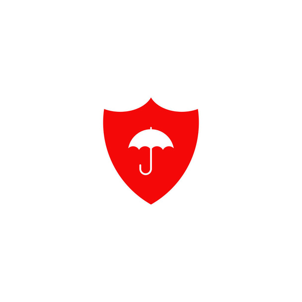 Umbrella icon logo design template - Vector, Image