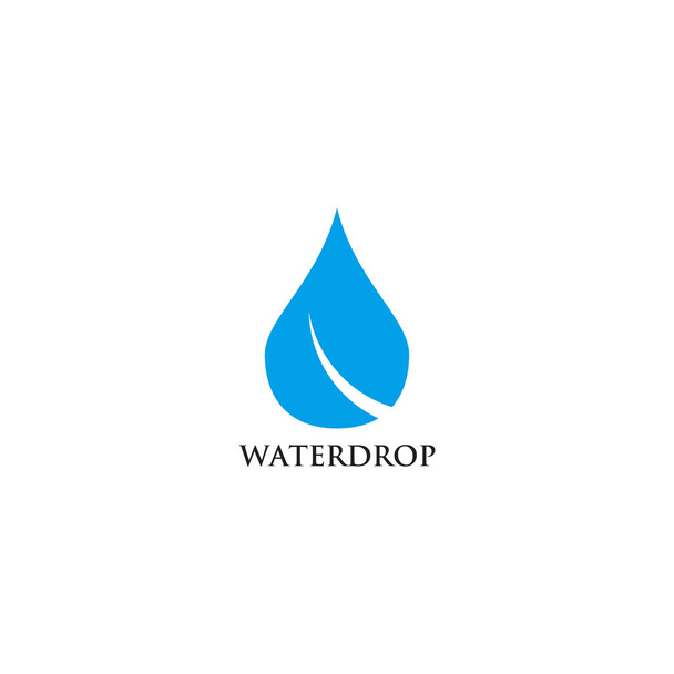 Plantilla de vector de diseño de logotipo de gota de agua - Vector, Imagen
