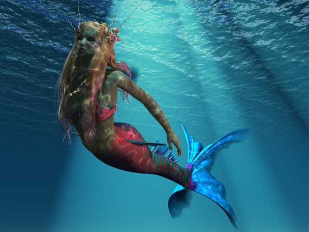 Meerjungfrau des Meeres - Foto, Bild