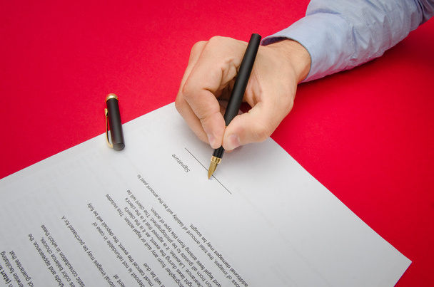 Signing important documents - Photo, Image
