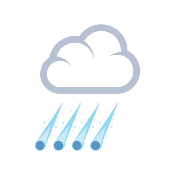 Lindo icono de Hailstorm para banner, impresión de diseño general y sitio web
 - Vector, Imagen
